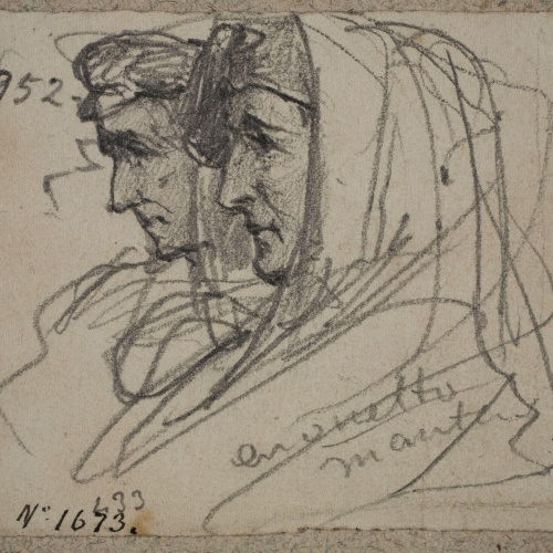 image for: Ramon Martí i Alsina - Dos pagesos - Cap a 1870