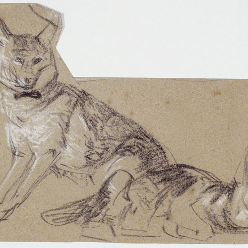 image for: Ramon Martí i Alsina - Dues guineus - Cap a 1862