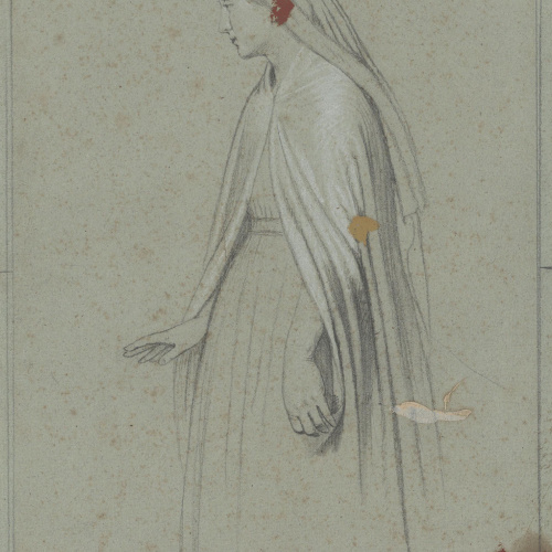 image for: Claudi Lorenzale - Figura femenina - Cap a 1850-1870