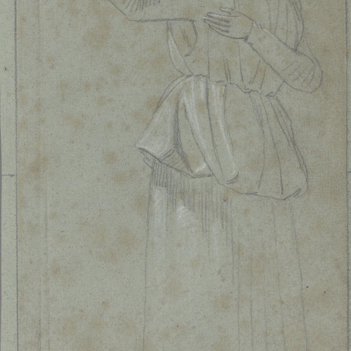 image for: Claudi Lorenzale - Figura femenina - Cap a 1850-1860