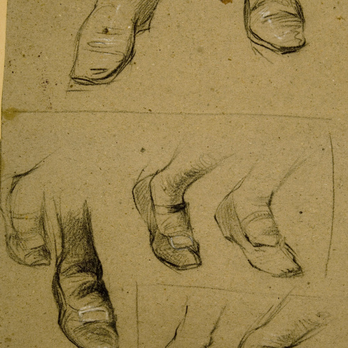 image for: Ramon Martí i Alsina - Apunts de peus amb sabates - Cap a 1860-1865
