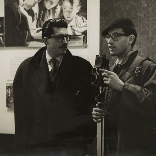 image for: Oriol Maspons -  Roger Doloy, president del Club des 30 x 40, i Oriol Maspons, París - Cap a 1956