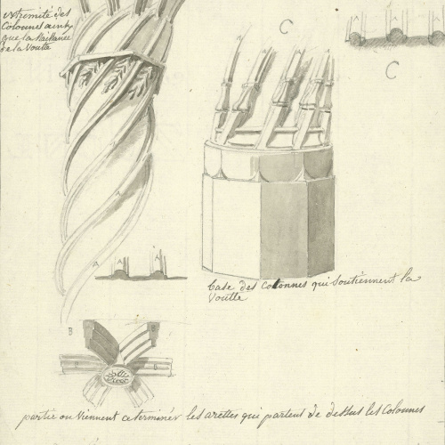 image for: François Ligier - Detalls de l&#039;edifici de la Llotja de València - Cap a 1801-1803