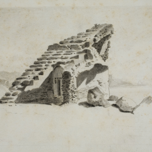 image for: François Ligier - Restes de les graderies de l&#039;amfiteatre de Tarragona - Cap a 1801-1803