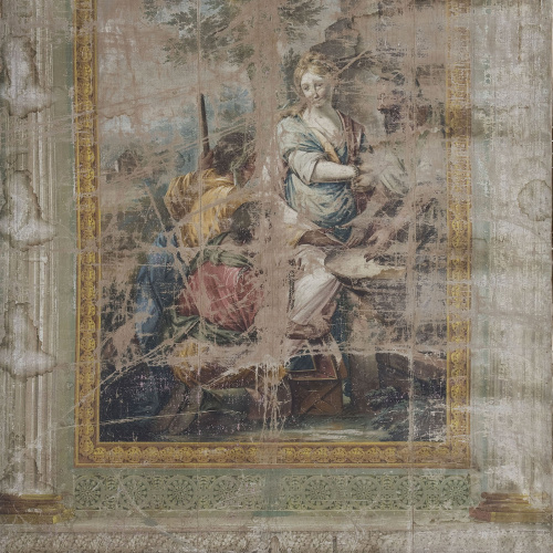 image for: Francesc Pla Duran dit El Vigatà - Sala Bíblica (Casa Clarós o Serra). Abraham i els àngels - Últim quart del segle XVIII