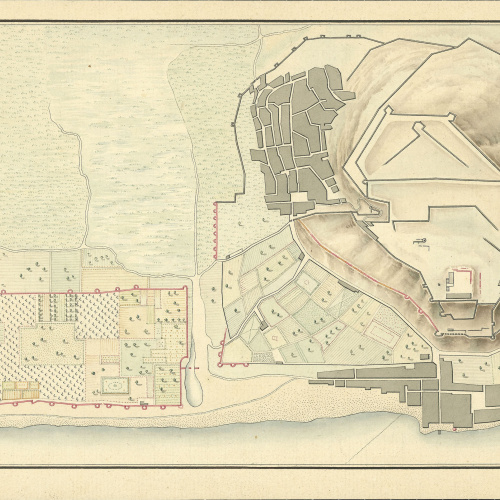 image for: Jacques Moulinier - Plànol de Dénia - Cap a 1801-1803