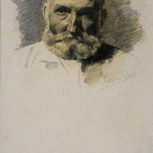 image for: Antoni Fabrés - Retrat masculí - Cap a 1896