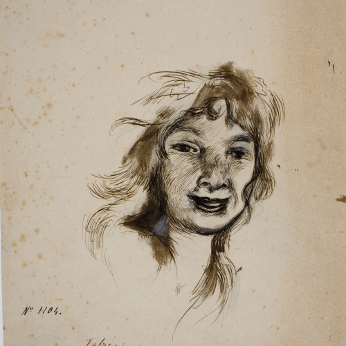 image for: Antoni Fabrés - Retrat de noia - Cap a 1877