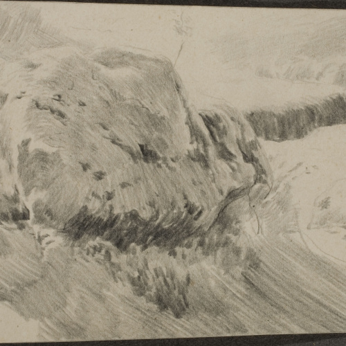 image for: Antoni Fabrés - Paisatge rocós - Cap a 1888