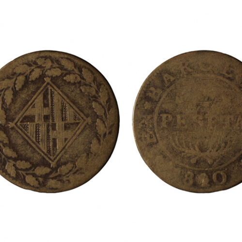 image for: Ocupació francesa - 1 pesseta - 1810