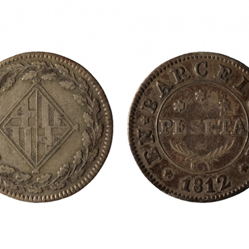 image for: Ocupació francesa - 1 pesseta - 1812