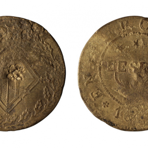 image for: Ocupació francesa - 1 pesseta - 1814