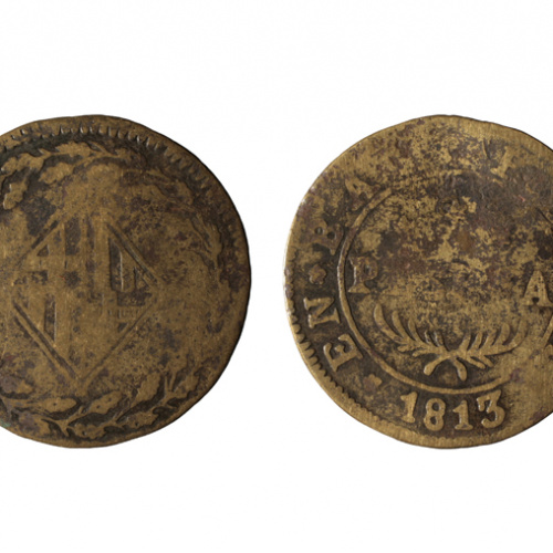 image for: Ocupació francesa - 1 pesseta - 1813
