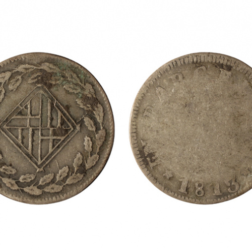 Ocupació francesa - 1 pesseta - 1813 image for: Ocupació francesa - 1 pesseta - 1813