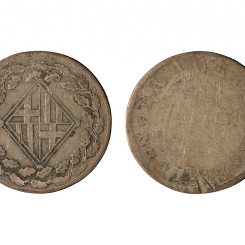 Ocupació francesa - 1 pesseta - 1813 image for: Ocupació francesa - 1 pesseta - 1813