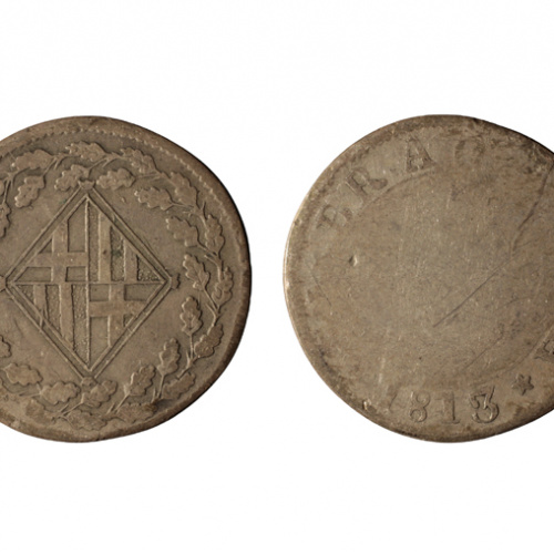 image for: Ocupació francesa - 1 pesseta - 1813