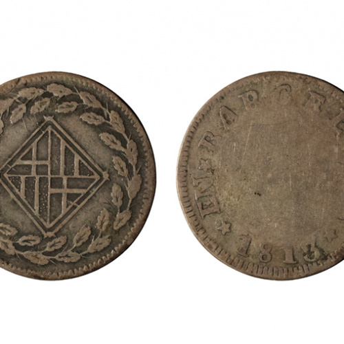 Ocupació francesa - 1 pesseta - 1813 image for: Ocupació francesa - 1 pesseta - 1813