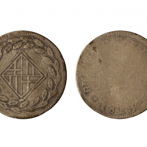 Ocupació francesa - 1 pesseta - 1813 image for: Ocupació francesa - 1 pesseta - 1813