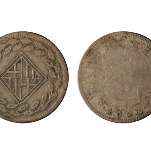 image for: Ocupació francesa - 1 pesseta - 1813