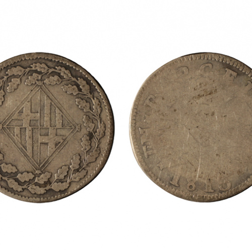 Ocupació francesa - 1 pesseta - 1813 image for: Ocupació francesa - 1 pesseta - 1813