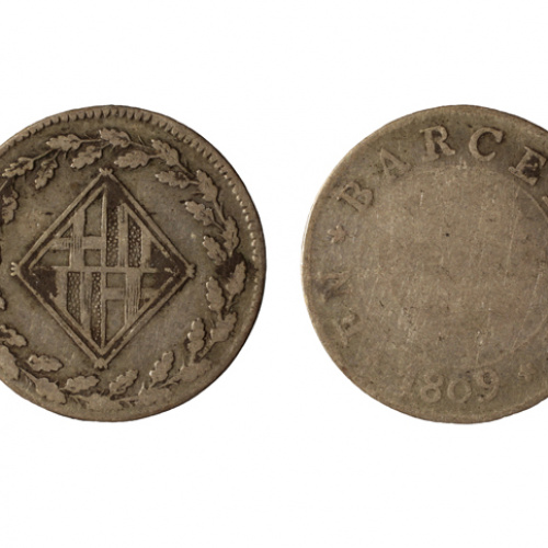 image for: Ocupació francesa - 1 pesseta - 1809