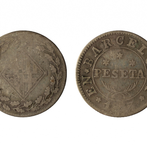 image for: Ocupació francesa - 1 pesseta - 1813