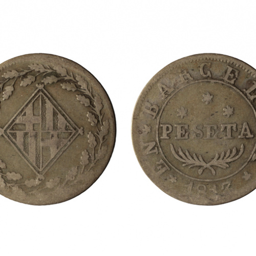 image for: Ocupació francesa - 1 pesseta - 1813