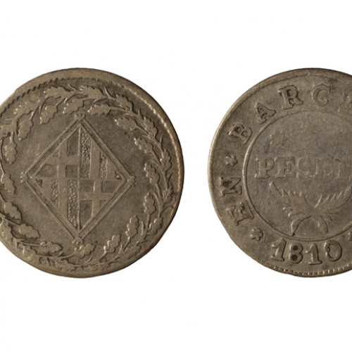image for: Ocupació francesa - 1 pesseta - 1810