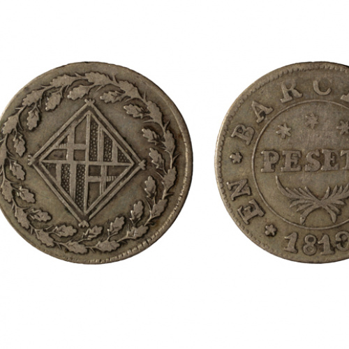 image for: Ocupació francesa - 1 pesseta - 1810