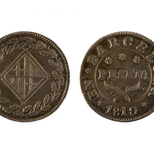 image for: Ocupació francesa - 1 pesseta - 1810