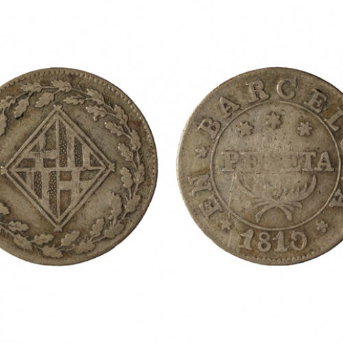 image for: Ocupació francesa - 1 pesseta - 1810