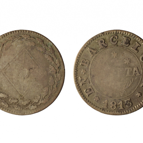 image for: Ocupació francesa - 1 pesseta - 1813