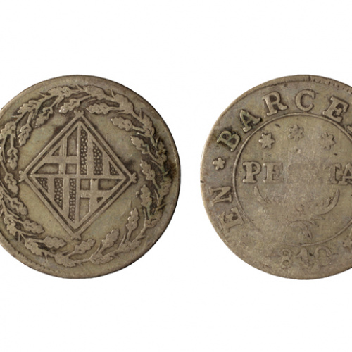 image for: Ocupació francesa - 1 pesseta - 1810