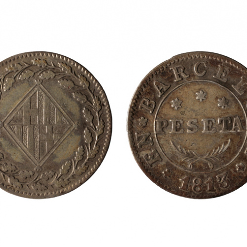 image for: Ocupació francesa - 1 pesseta - 1813