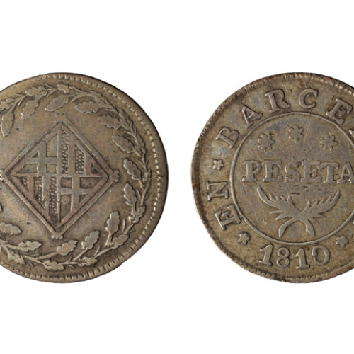 image for: Ocupació francesa - 1 pesseta - 1810
