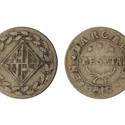 image for: Ocupació francesa - 1 pesseta - 1810