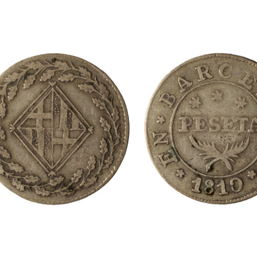 image for: Ocupació francesa - 1 pesseta - 1810