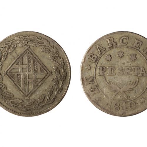 image for: Ocupació francesa - 1 pesseta - 1810