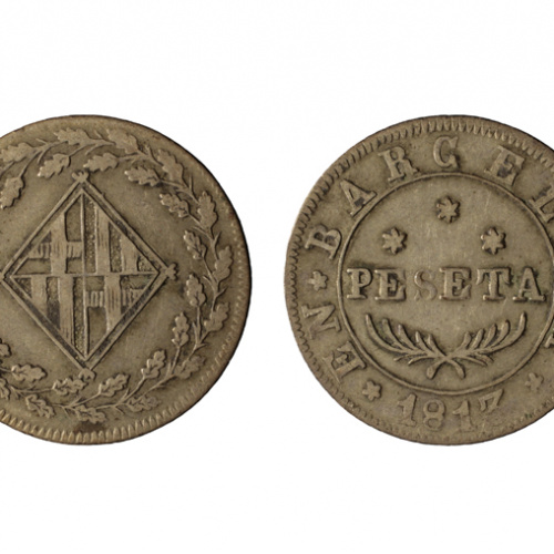 image for: Ocupació francesa - 1 pesseta - 1813