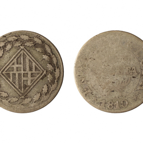 image for: Ocupació francesa - 1 pesseta - 1810