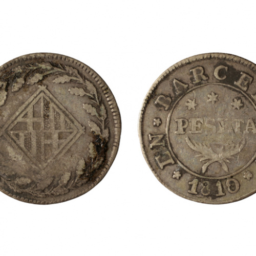 image for: Ocupació francesa - 1 pesseta - 1810