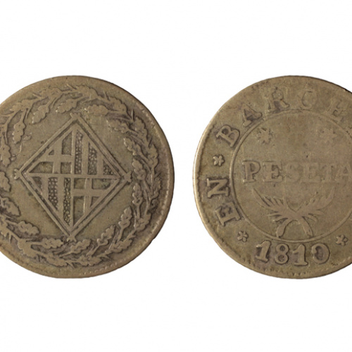 image for: Ocupació francesa - 1 pesseta - 1810