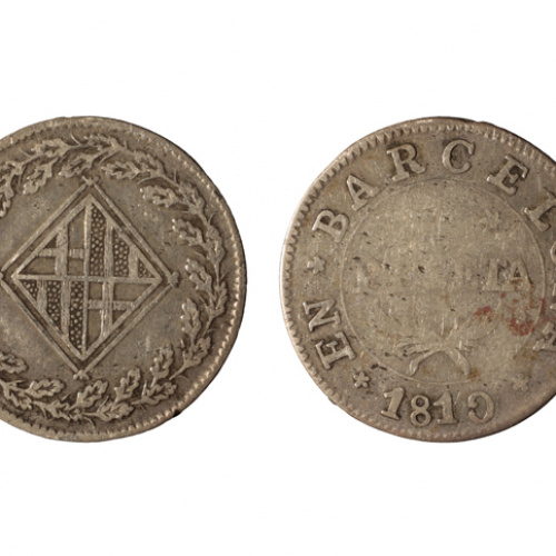 image for: Ocupació francesa - 1 pesseta - 1810