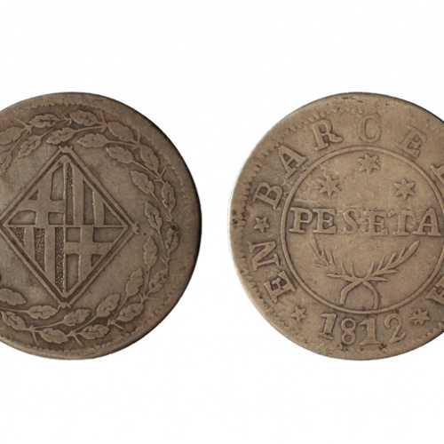 image for: Ocupació francesa - 1 pesseta - 1812