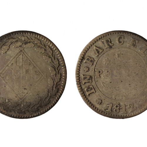 image for: Ocupació francesa - 1 pesseta - 1812