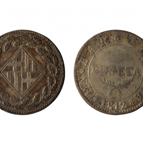 image for: Ocupació francesa - 1 pesseta - 1812