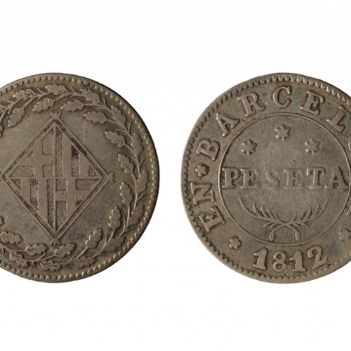 image for: Ocupació francesa - 1 pesseta - 1812