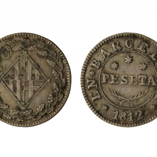 image for: Ocupació francesa - 1 pesseta - 1812