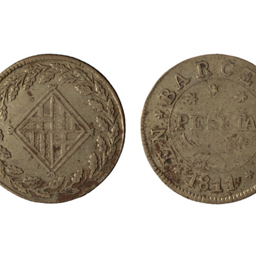 image for: Ocupació francesa - 1 pesseta - 1811