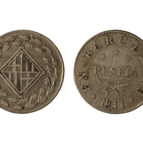 image for: Ocupació francesa - 1 pesseta - 1811